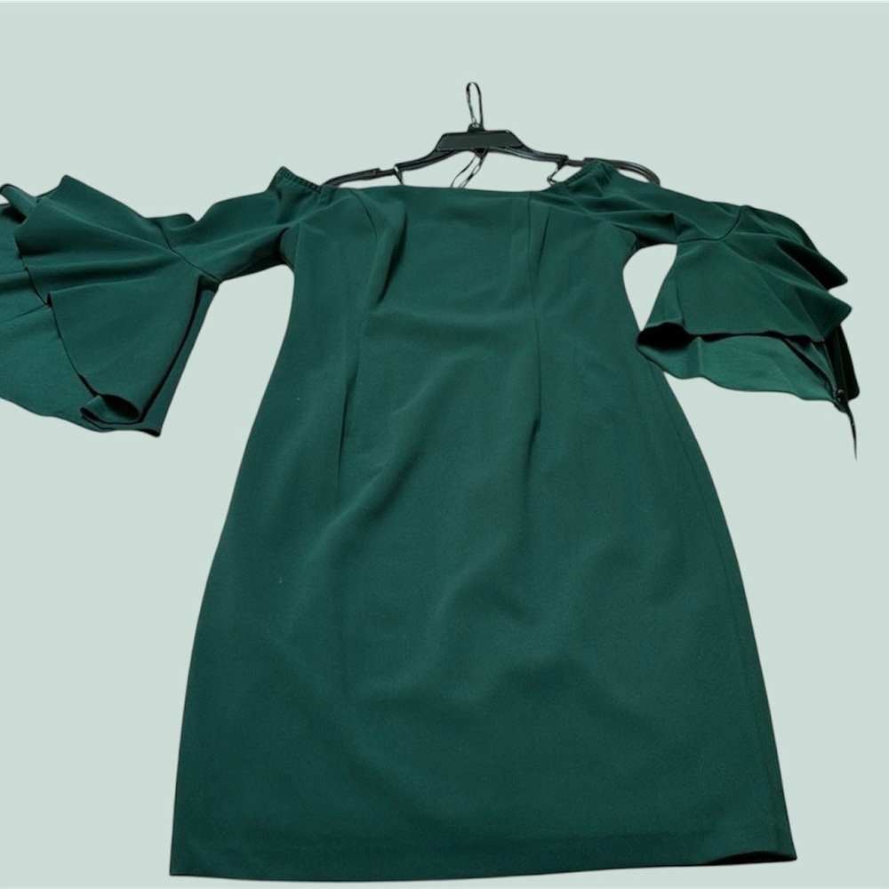 Calvin Klein off-the-shoulder knee length dress